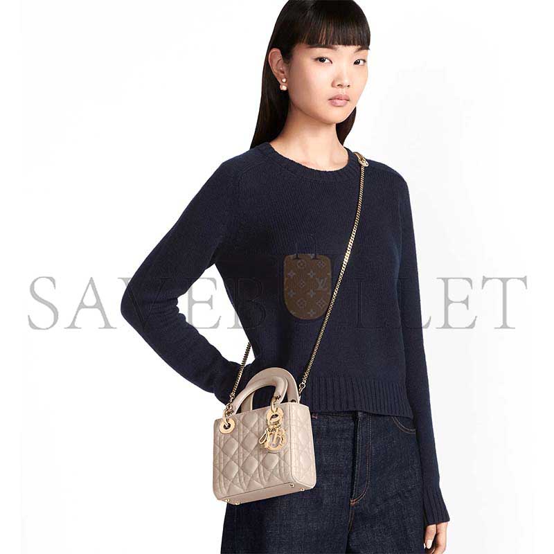 D*or mini lady D*or bag m0505onge_m51u (17*15*7cm)